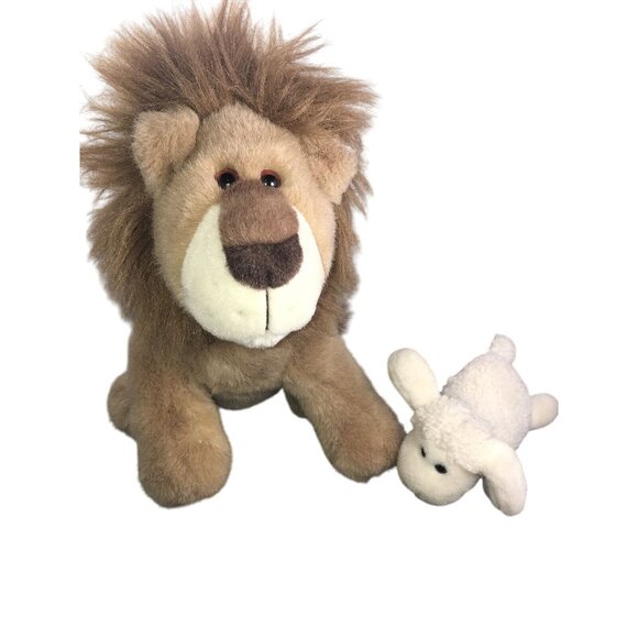 Gund Lion and the Lamb Plush Stuffed Animal 12" Lion King Bible Story - Picture 2 of 11